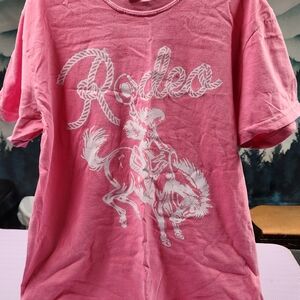 Comfort Colors Pink Rodeo Short Sleeve Tee